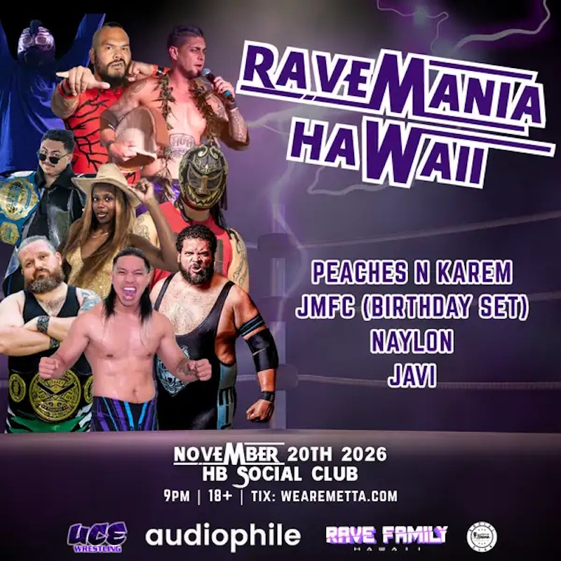 Rave Mania Hawaii — official event artwork