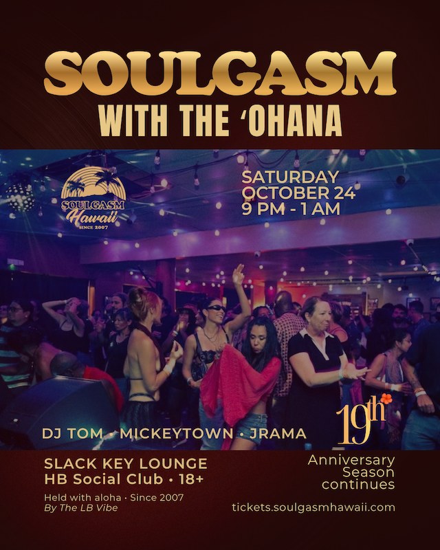 Soulgasm with the ‘Ohana — official event artwork
