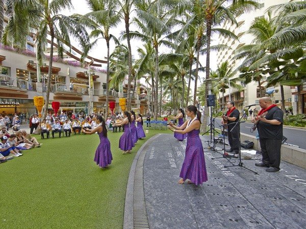 Representative Waikīkī Beach Walk entertainment photo; not a photo of the scheduled edition.