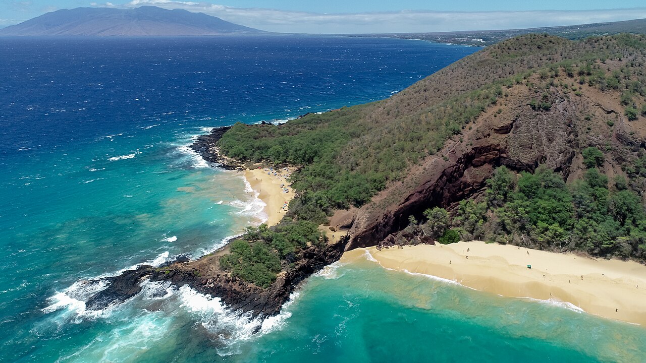 Makena Big Beach aerial