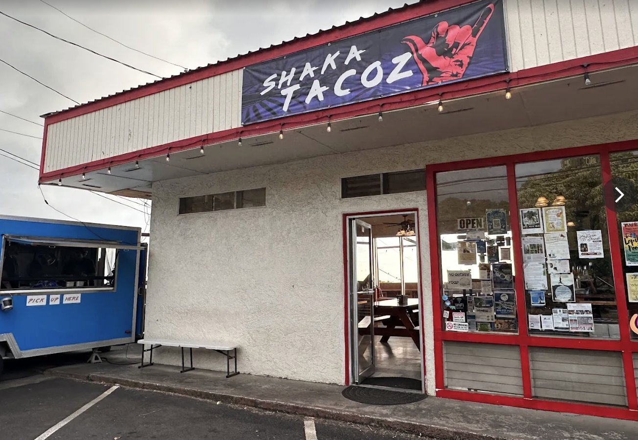 Shaka Tacoz Captain Cook storefront