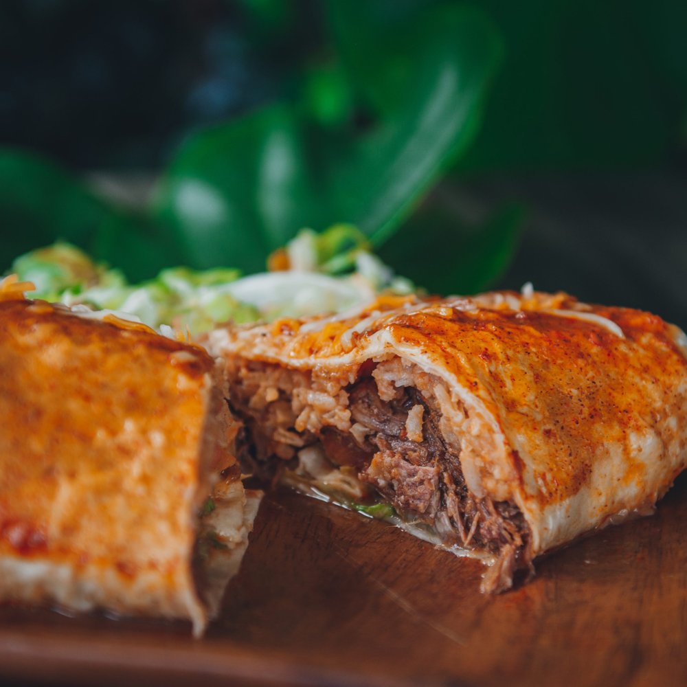Red Raider Burrito at Guadalajara Grill, Hukilau Marketplace