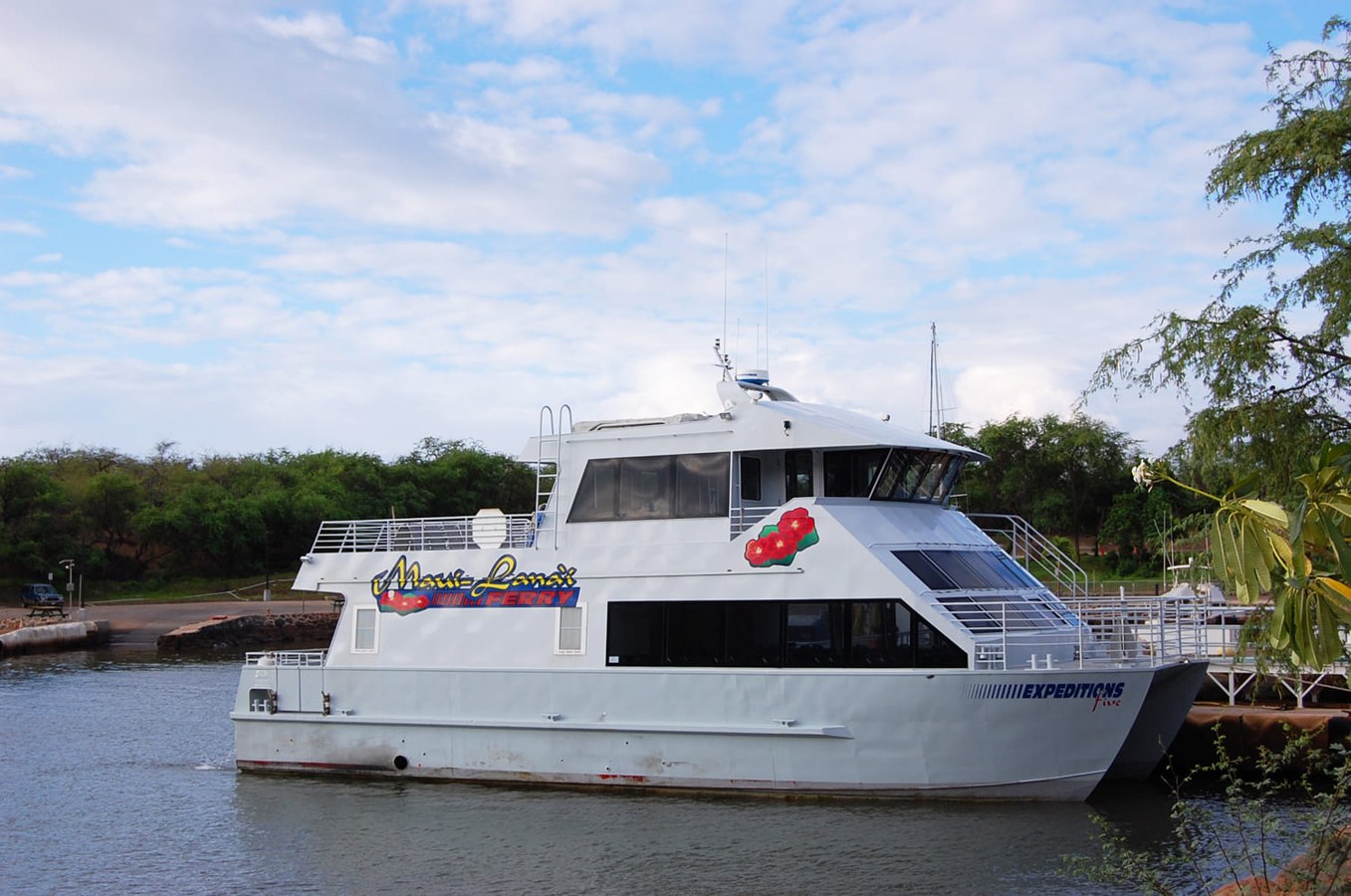 Boat in Mānele Bay harbor, Lānaʻi