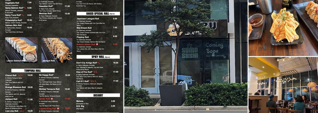 Sumo AYCE Sushi — venue photo collage