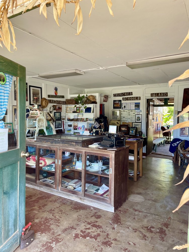Displays inside the Molokaʻi History Project museum.