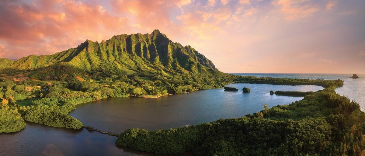 Kualoa Ranch landscape; property photograph.