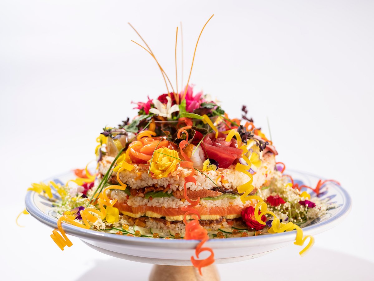 Sushi cake at Tokkuritei
