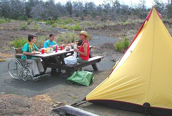 Campers at Kulanaokuaiki Campground.