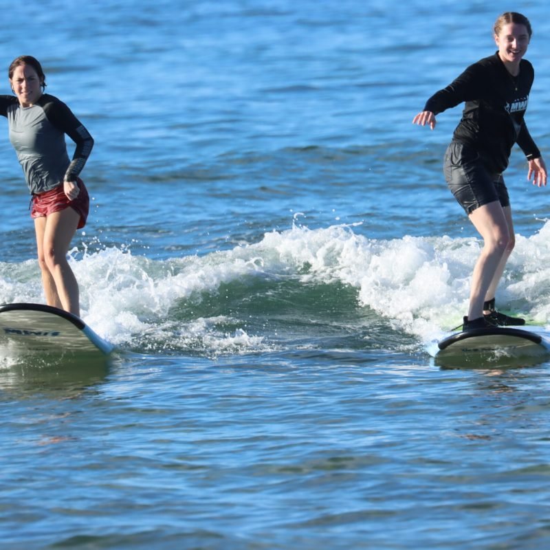 A surf lesson pictured on Maui Waveriders’ official website.