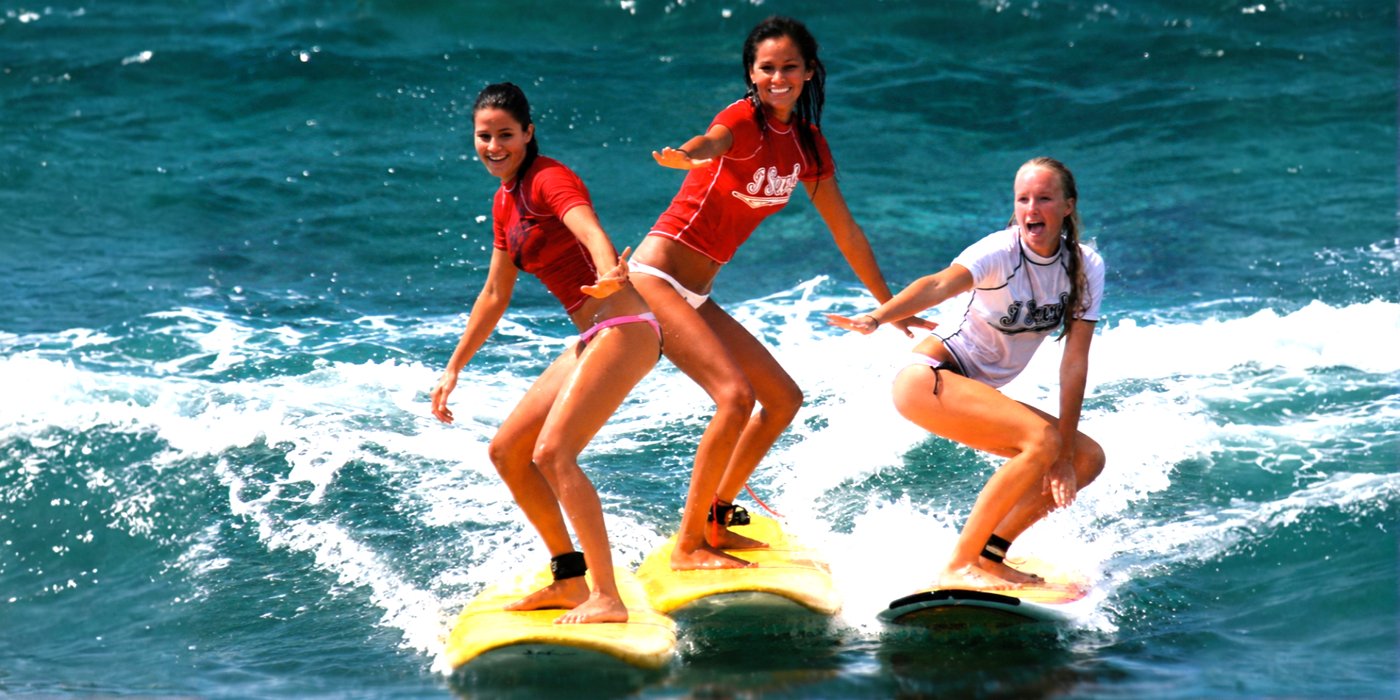 A surf lesson pictured on Kona Surf Company’s official website.