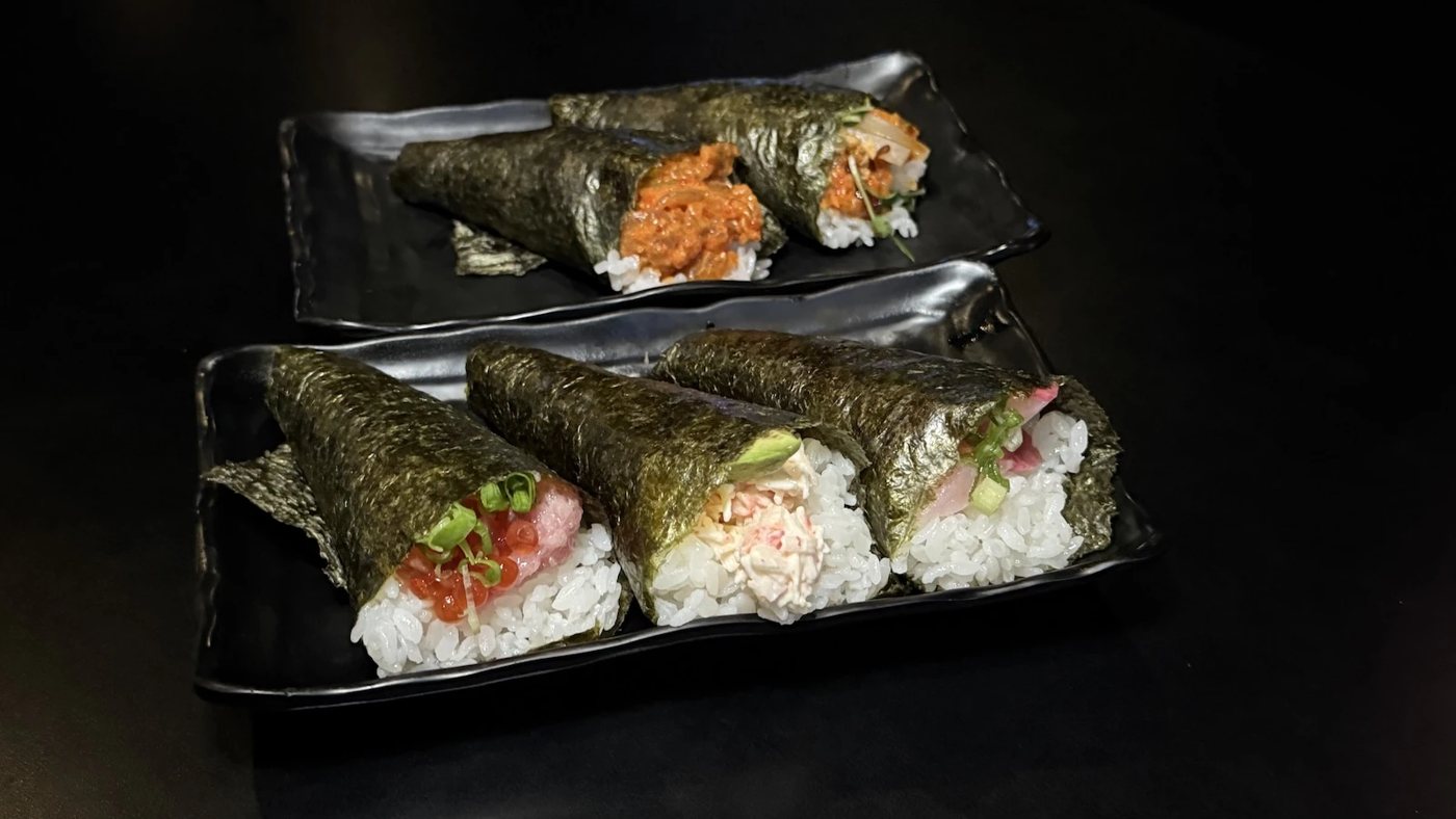 Hand rolls at Osoyami Bar and Grill