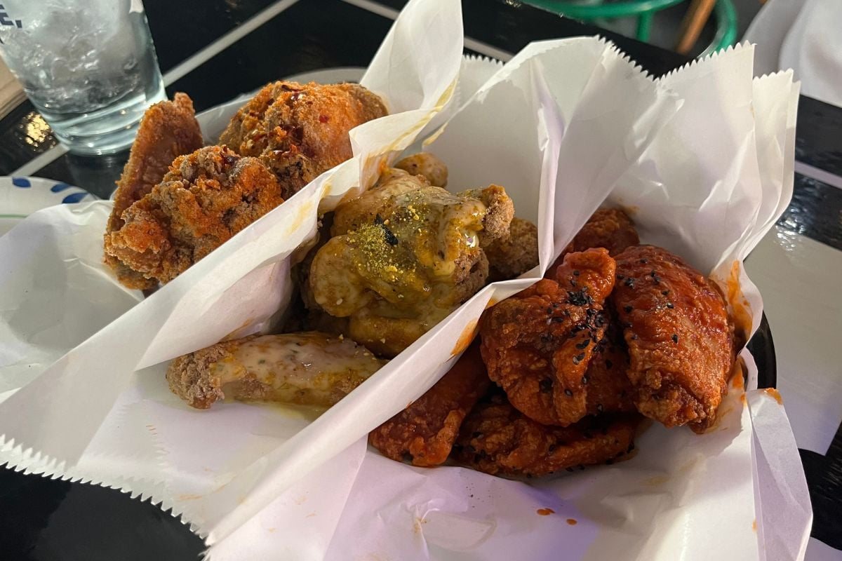 Chicken wings at RB Sports Bar & Grill (Rock Bottom), Puck’s Alley
