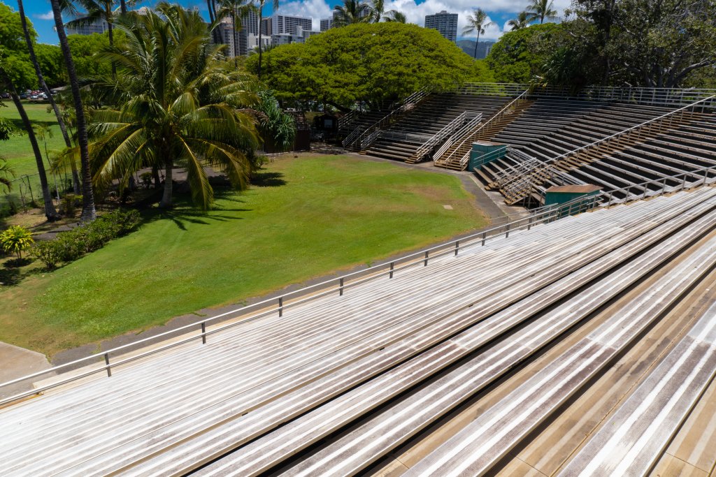 Waikīkī Shell Amphitheater seating and central lawn