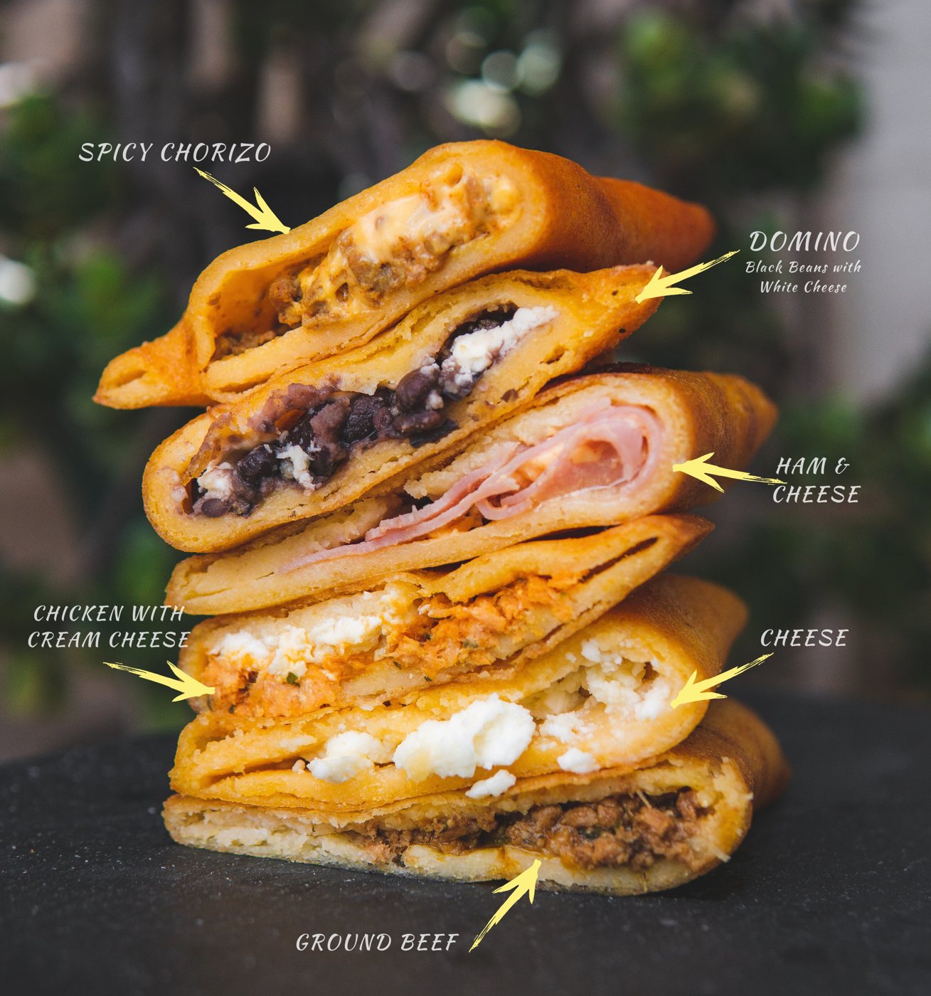 Filled empanadas photographed on Guaiqueri Empanadas’ official website