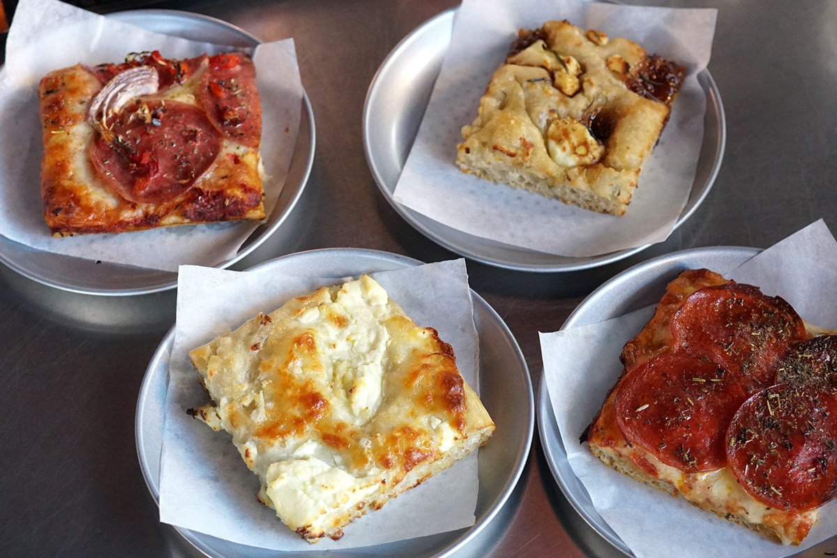 Assorted pizzas at Talk Kaimukī