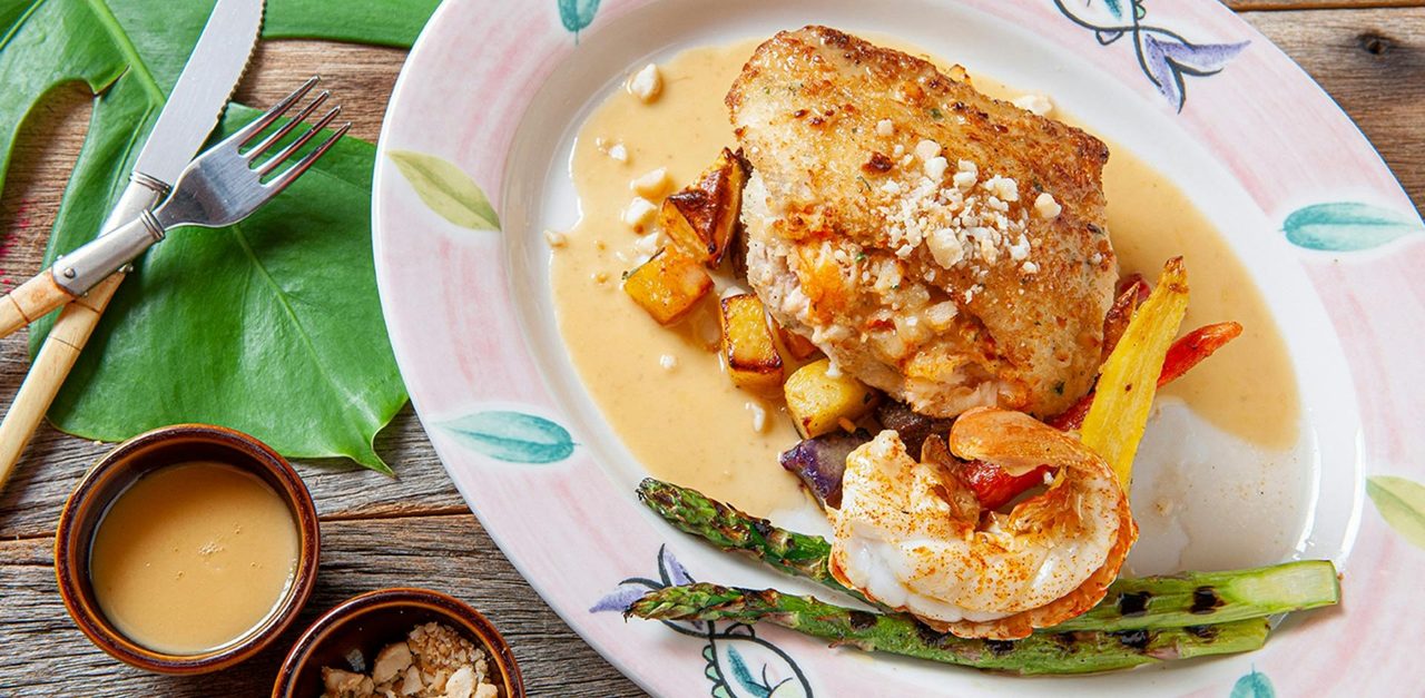 Stuffed fish dish at Mama’s Fish House