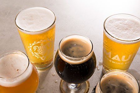Beer from Maui Brewing Co.; brand-level photograph