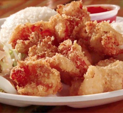 Coconut shrimp plate at Big Wave Shrimp