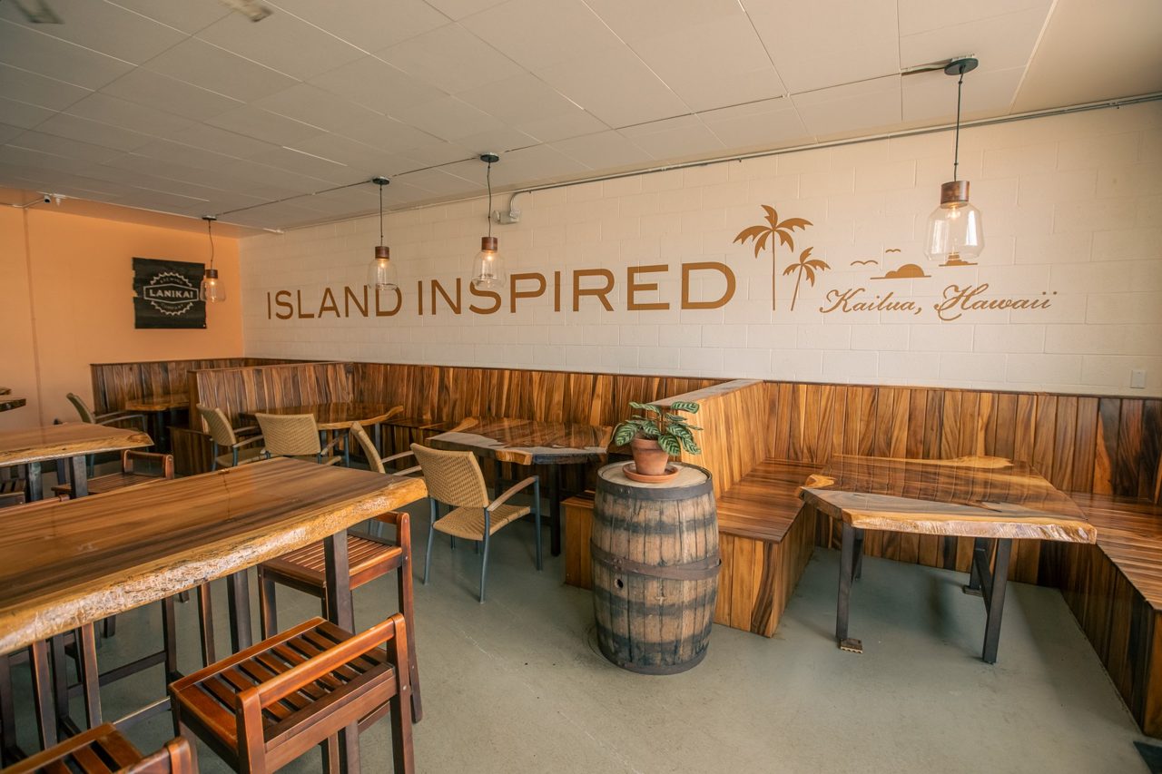 Lanikai Brewing tasting room in Kailua