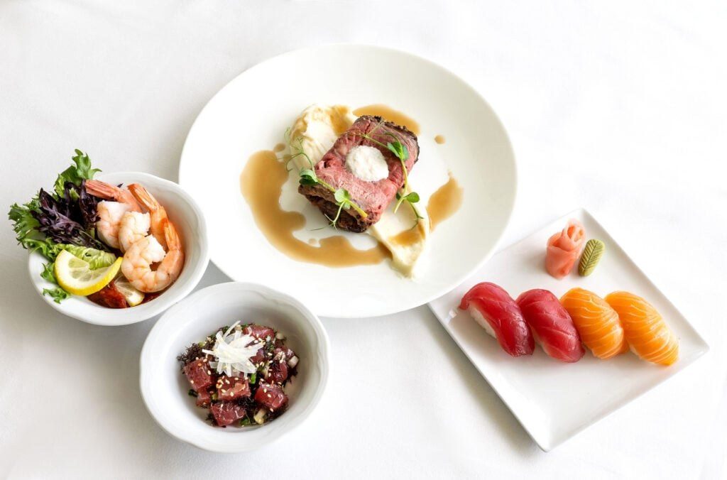 Brunch food at Orchids, Halekulani