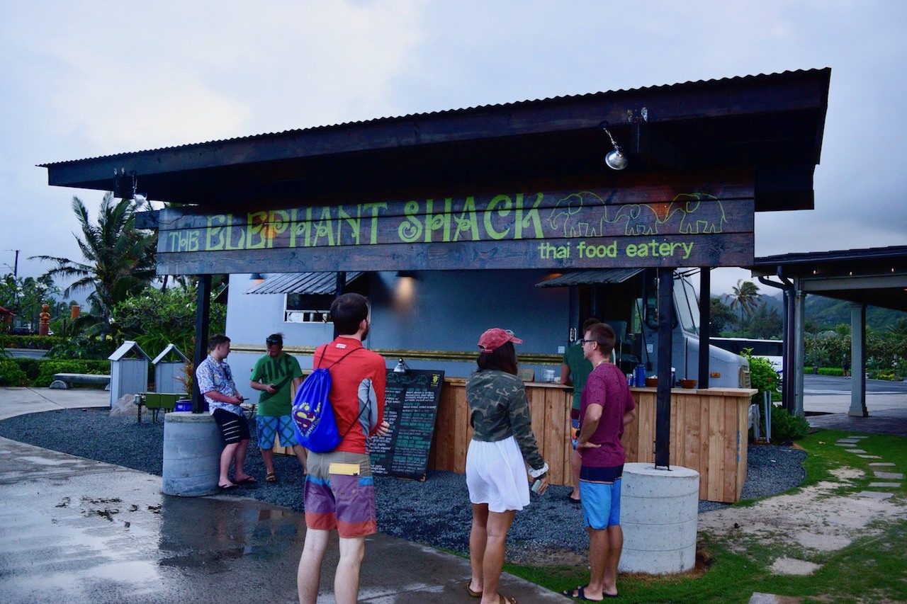 The Elephant Shack at Hukilau Marketplace, Laie.