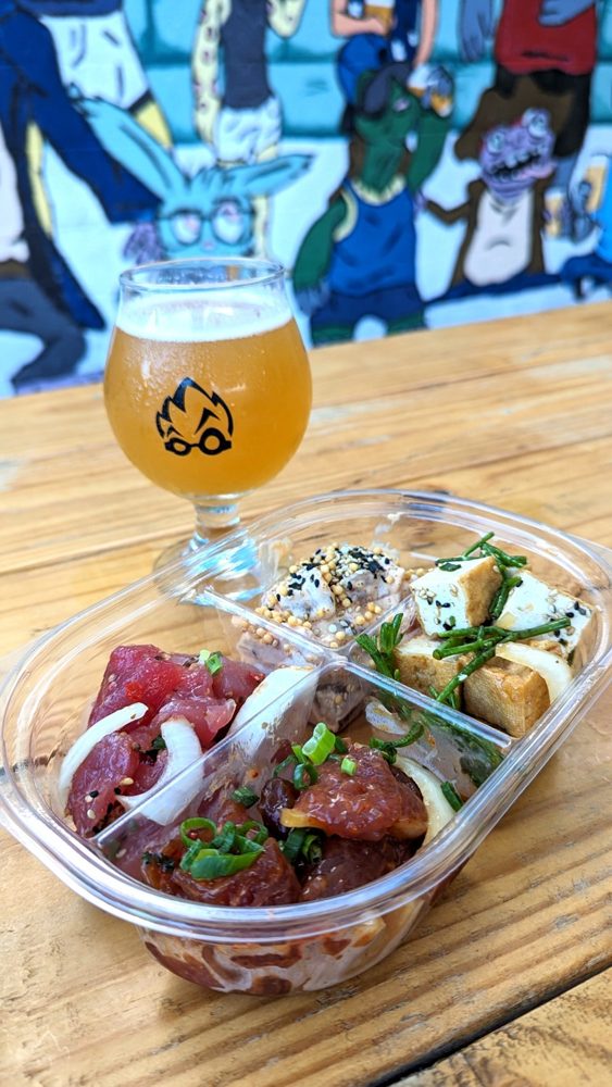 Food and beer from Beer Lab HI; brand-level photograph, not branch-specific