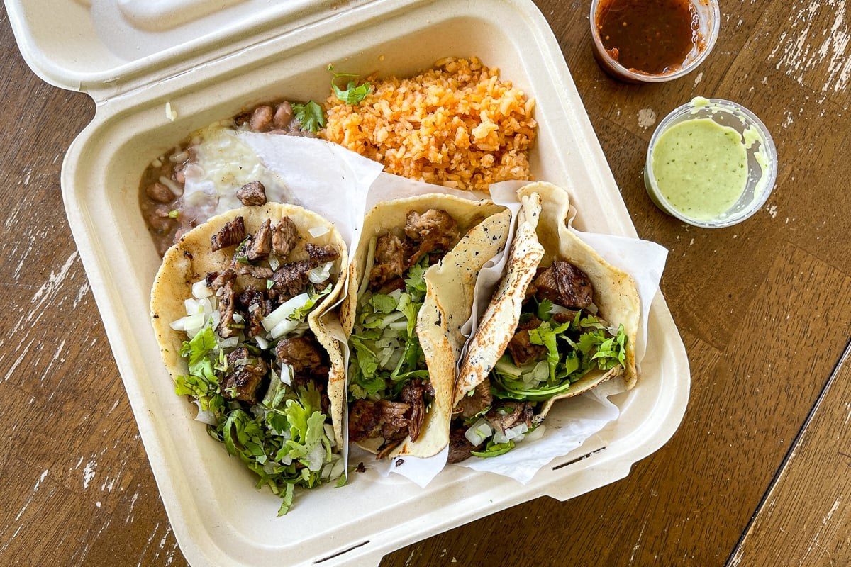 Takeout tacos at Tight Tacos Kaimuki