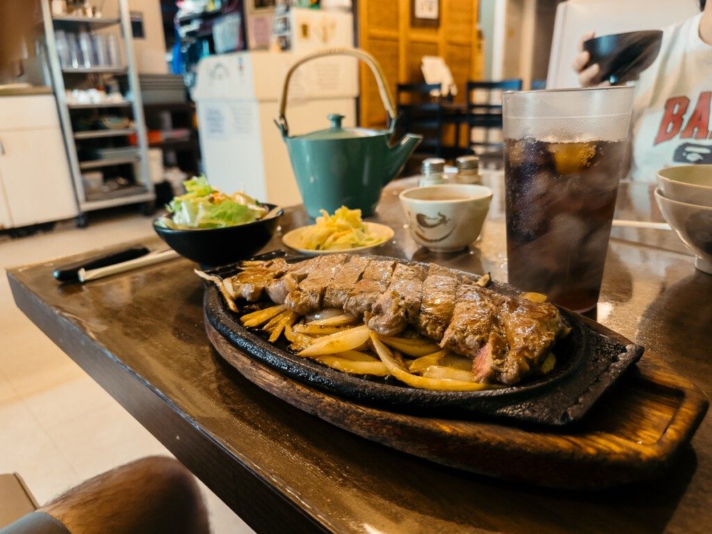 Steak meal at Yagura Restaurant