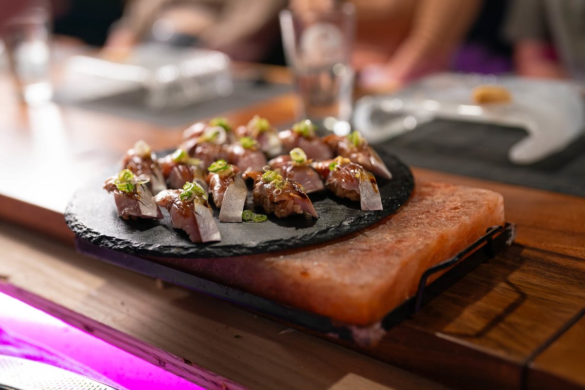 Sushi dishes served at Hiro No Uchi in Chinatown