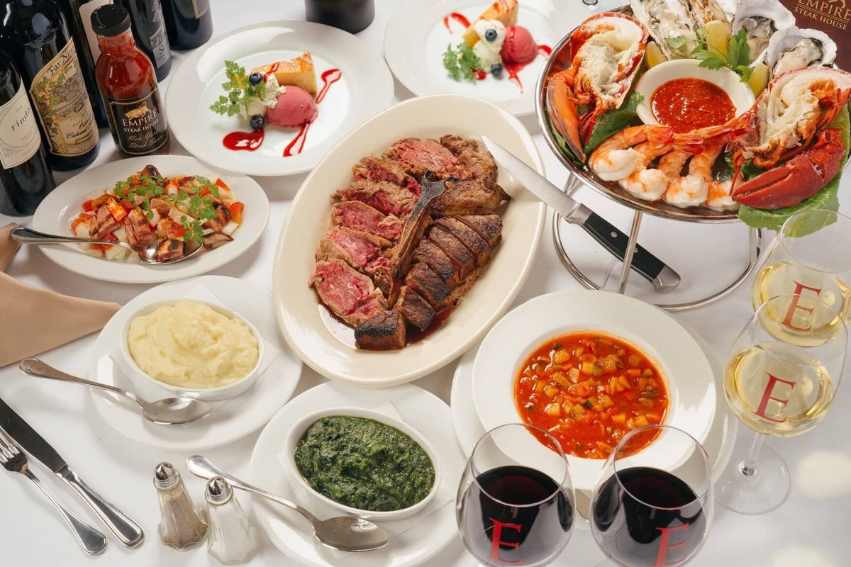 Empire Steak House dishes featured by the Ilikai Hotel