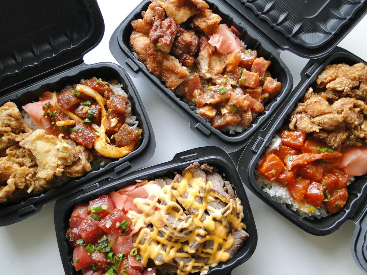 Poke selections from Tanioka’s Seafoods & Catering.