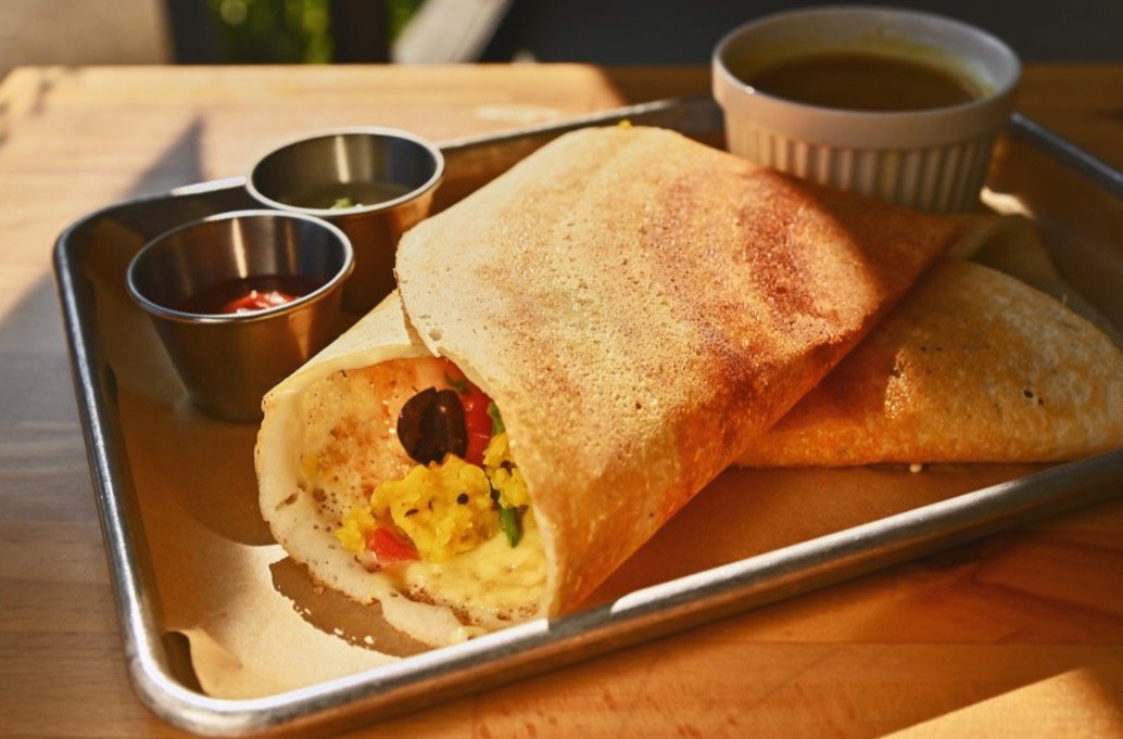 Dosa served at Ganesh Dosa, Kailua