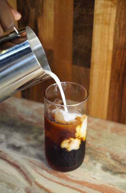 Coffee served at Café VNTG on Waimanu Street