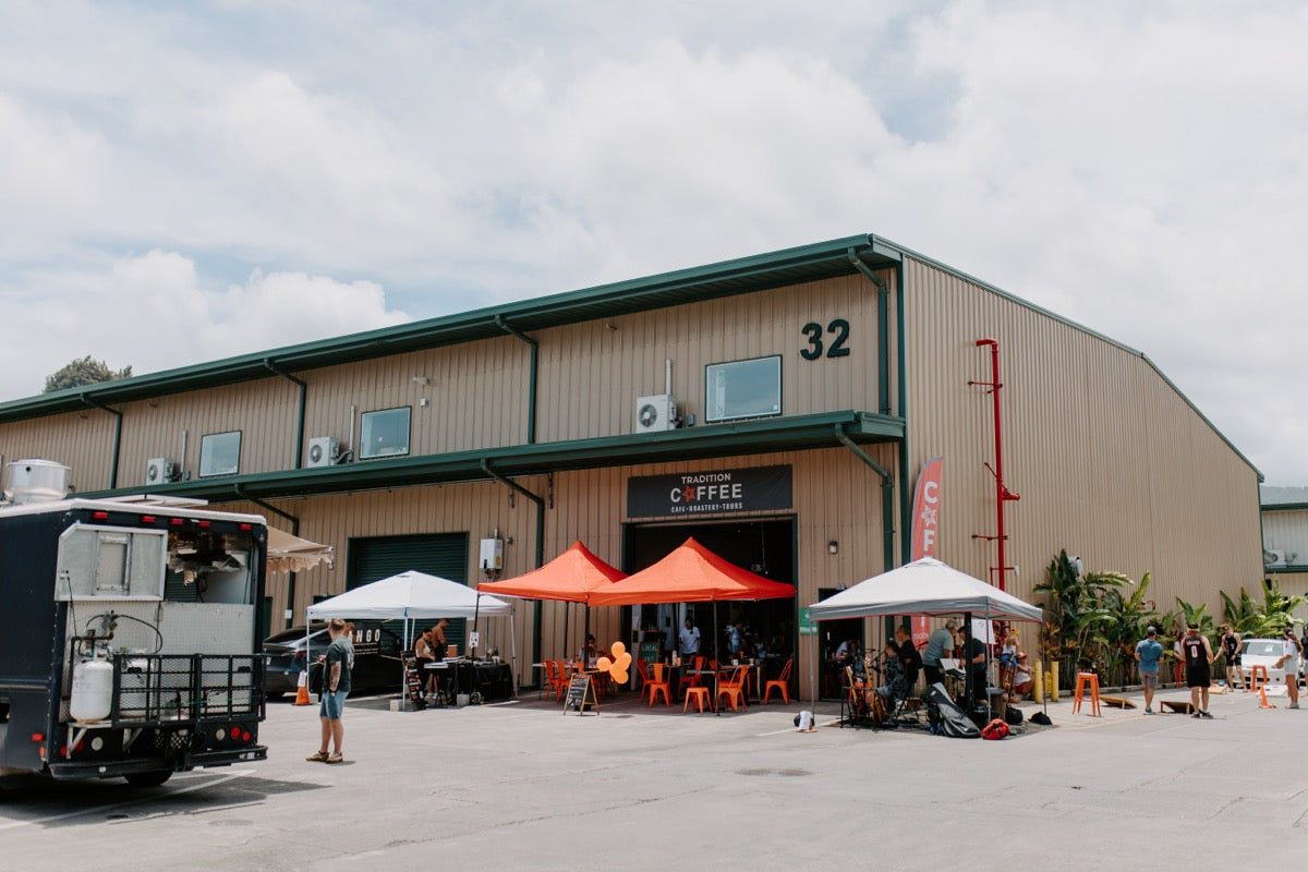 Tradition Coffee Roasters café and roastery in Kailua.