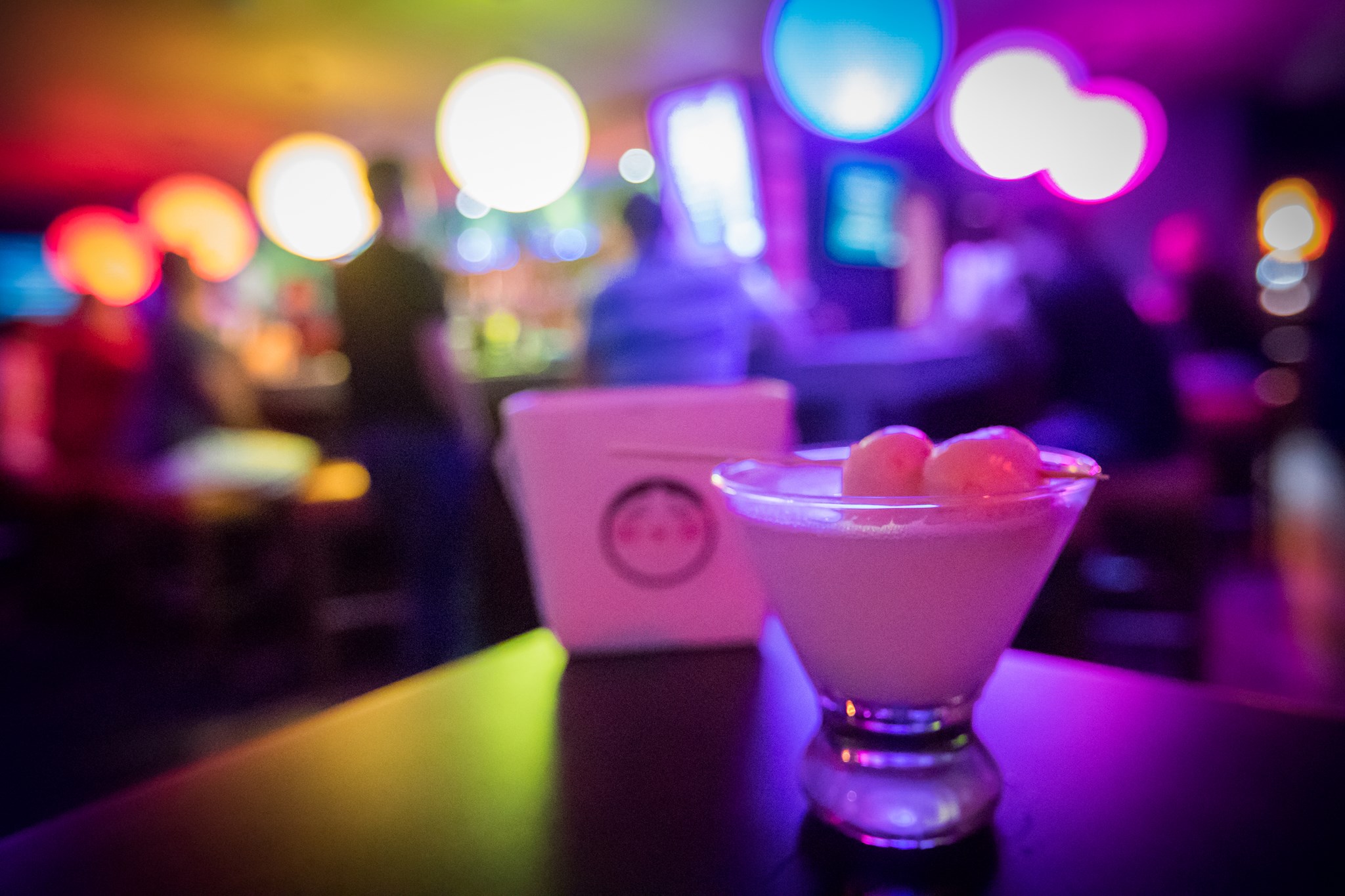 Cocktails and neon at Wang Chung’s